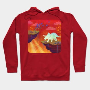 Triceratops Flying Island Hoodie